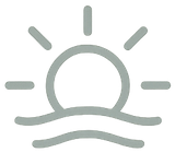 Ikoni kivun lievityksestä – aurinko vedessä