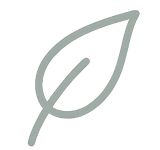 Ikoni hermoston rauhoittumisesta – vihreä lehti